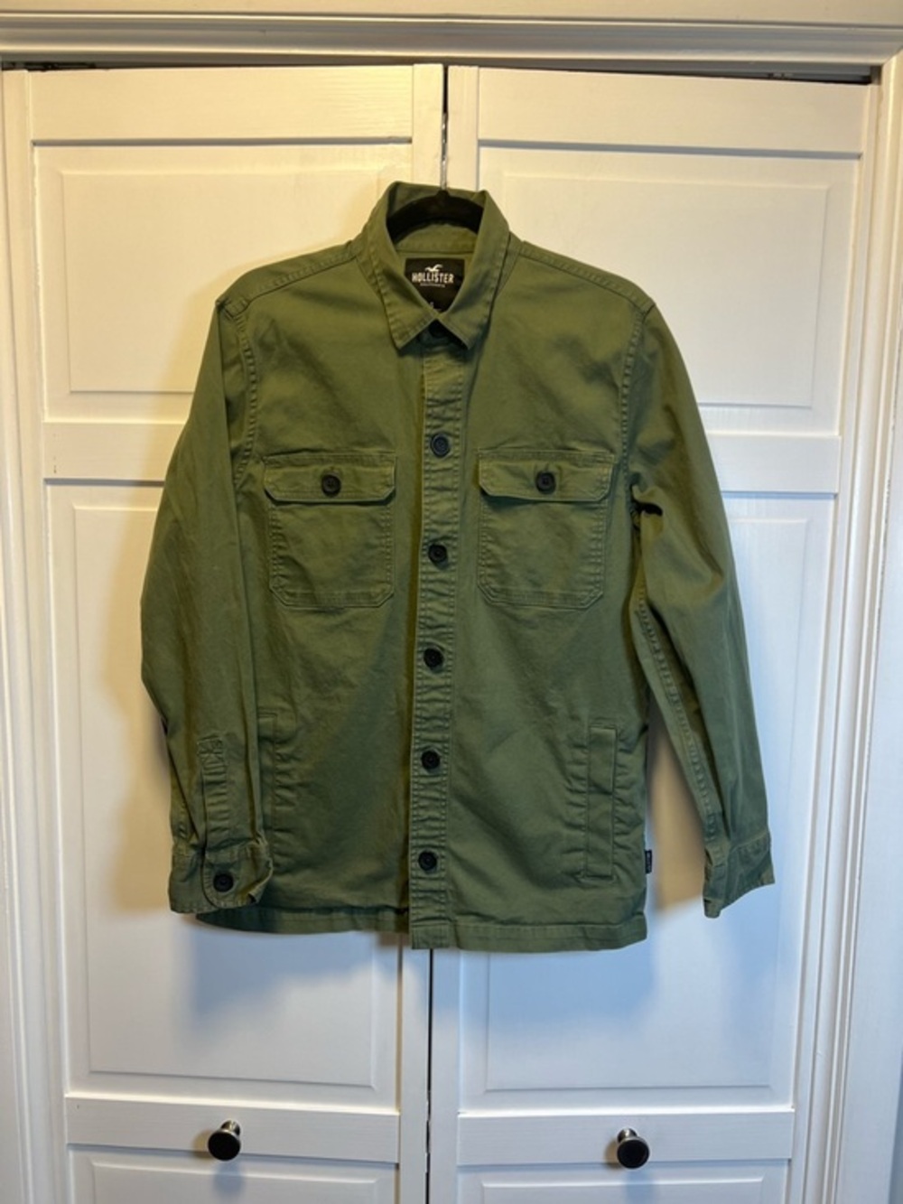 Hollister Mens Workwear Jacket Size Small Color Green